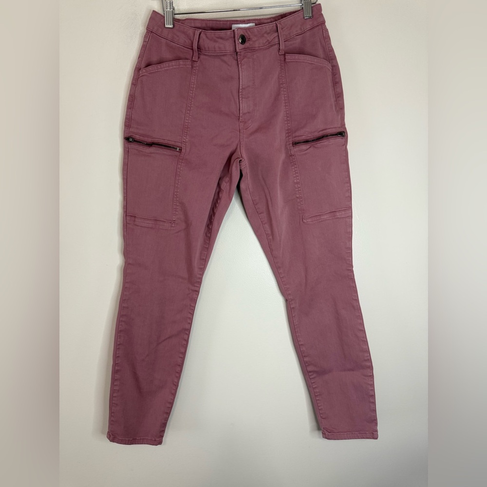 PISTOLA women’s Slim Cargo Pants in Dusty Rose in size 31 (12)
